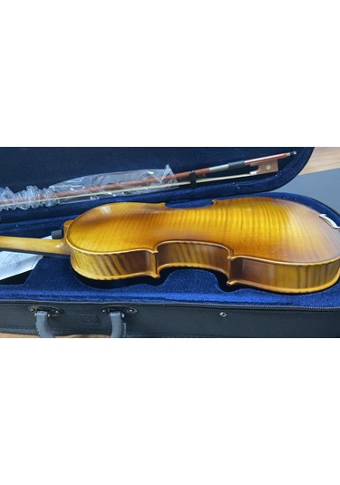 Swing Sv-444 Mat Cila Komple Abanoz Aksamlı-4/4 Tam Boy Keman Set