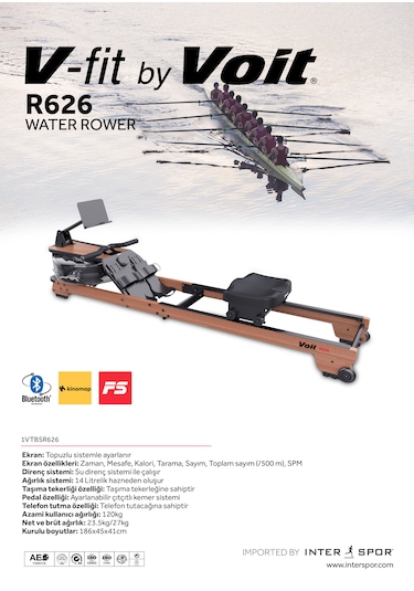 Vfit By Voit R626 13 Litre Kapasiteli Su Dirençli Kondisyon Küreği