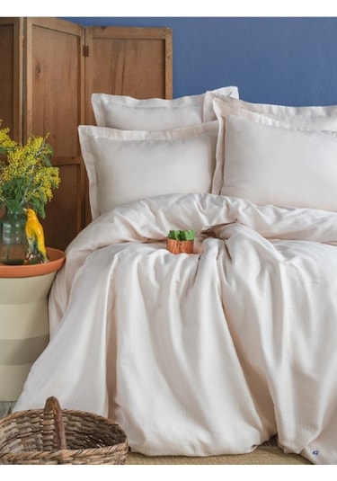 Apricitas Home Ellie Vanillia Çift Kişilik Bambu Nevresim Takımı Ap53t20211153