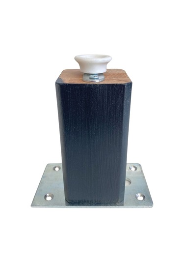 Kale 18cm Ayarlı Ahşap Ayak Mobilya Masa Ve Dolap Ayağı 18cm Antrasit Kayın/gürgen Ağacı