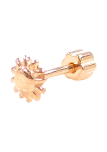 Güneş Gümüş Tragus Pıercıng - Rose Bakır Beyaz