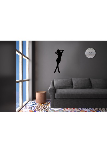 Kadın Folyo Sticker Derstv1180 90 Cm Uzunluk Siyah