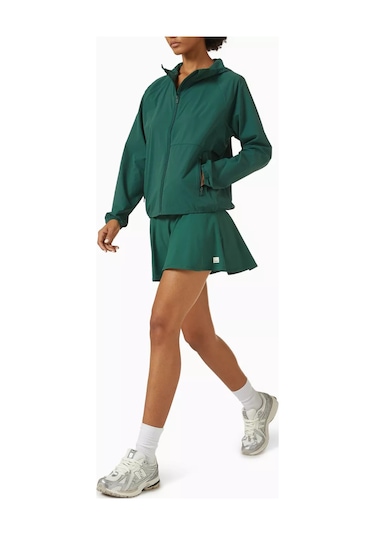 Vuori Esnek Örgülü Baseline Mini Etek, Atletik & Modern Yeşil