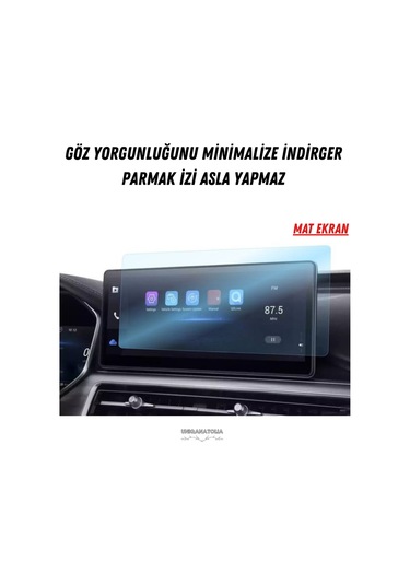 Chery Tiggo 8 Pro 2023 Navigasyon Ve Multimedya Uyumlu Mat Ekran Koruyucu