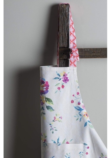 Fastbuy Uzun Bağlı, Ayarlanabilir Boyunlu Pamuklu Mutfak Önlüğü - 16 - Gül Bahçesi Renkli Kadınlar İçin Diğer