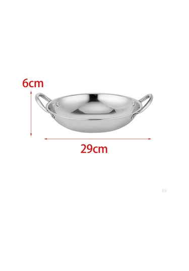 Kore Ramen Erişte Pot Tava Kuru Tencere Ev Çift Kulplu Kimchi Çorbası 28cm