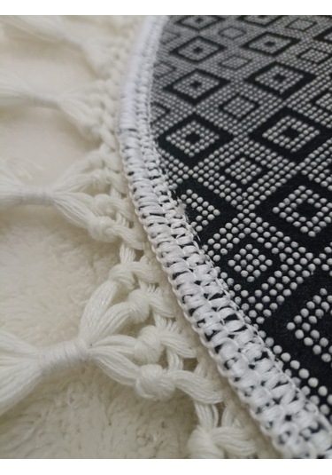 Altun Carpet Kırem Post Pelüş Kaymaz Ponpon Saçaklı Yatak Odası Ö