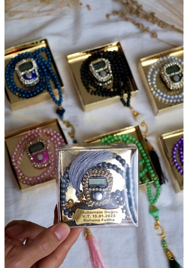 Taşlı Zikirmatik Ve Tesbihli Mevlid Seti 20'li T302 Çok Renkli