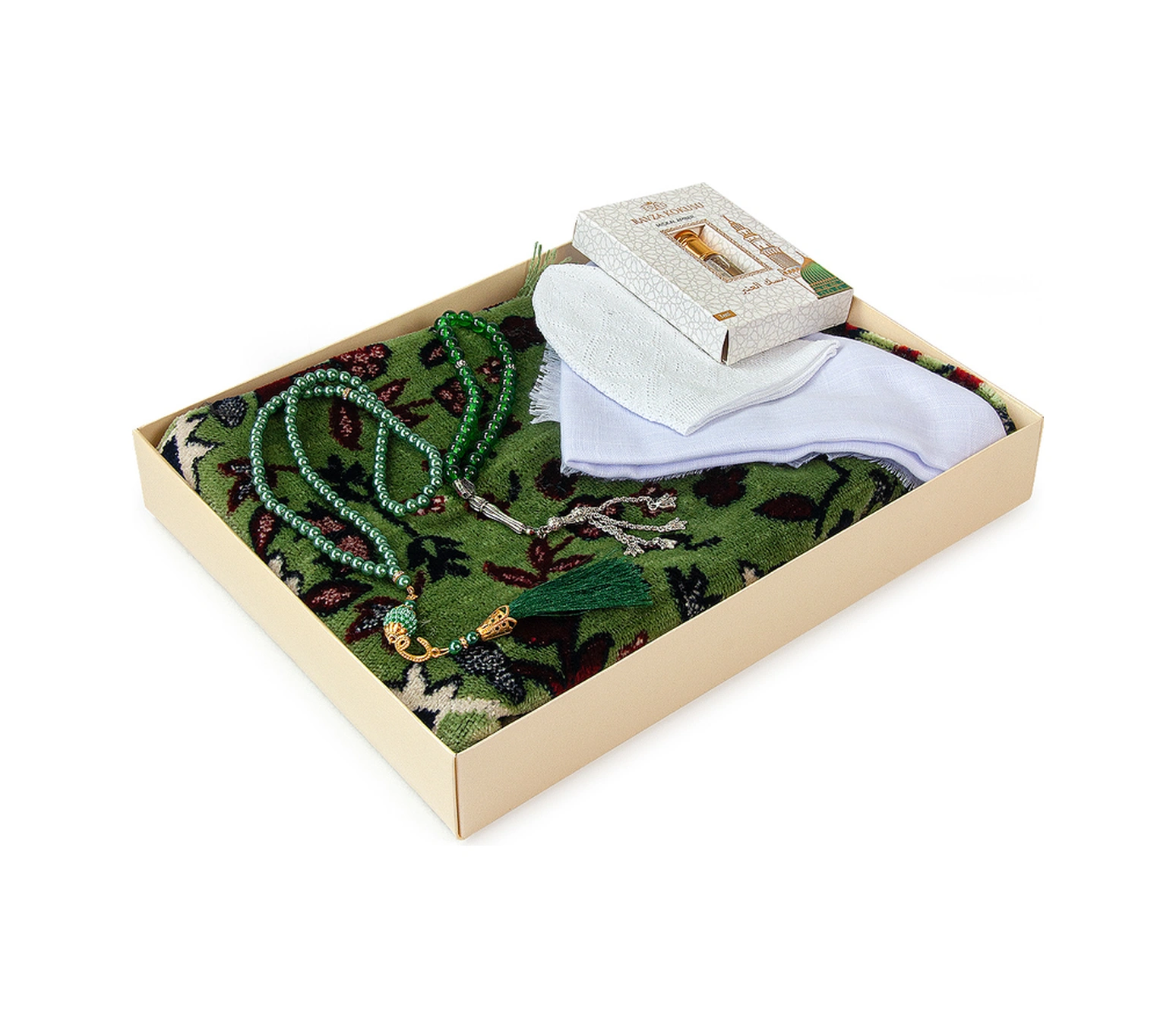 10 Adet İsme Özel Kutulu Mevlüt Seti Ravza Seccade,tesbih,esans,takke,örtü Çeyizlik Set Sarı