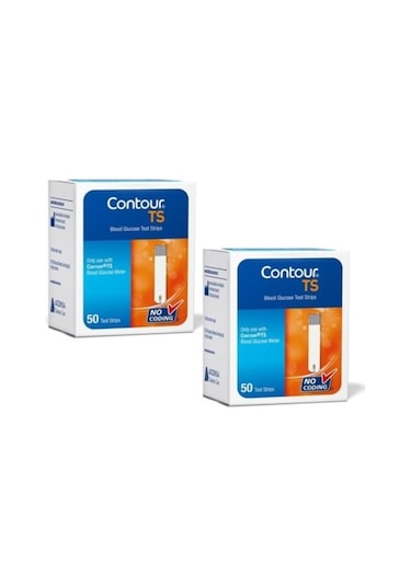 Bayer Contour TS Şeker Ölçüm Çubuğu 2 Kutu 100 Adet