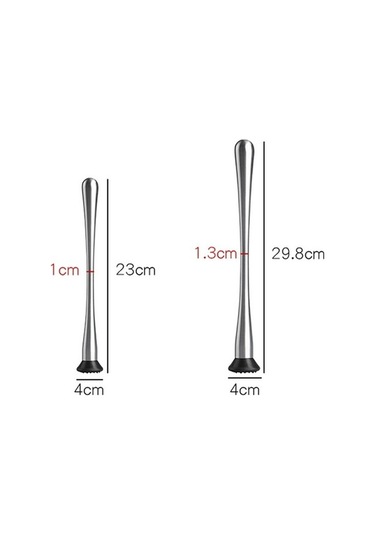 Pazly Meyve Popsicles Paslanmaz Çelik Ezilmiş Buz Çekici Barmen Püresi Çubukları L