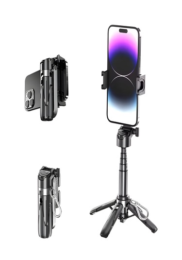 41.5 Cm 360 Ayarlanabilir Bluetooth Kumandalı Kablosuz Tripod Selfie Stick Monopod