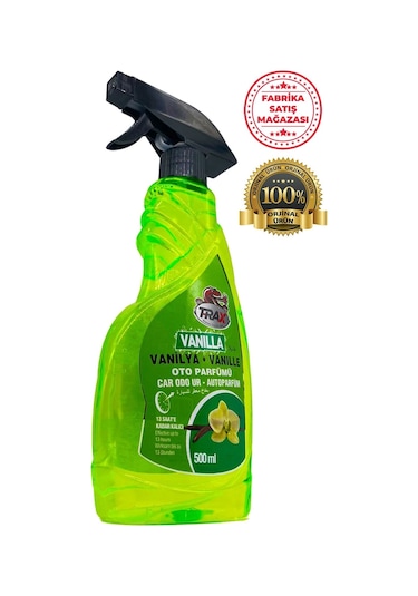 Vanilya Kokulu Ferah Oto Ev Oda Sprey Parfüm Vanilya 500 Ml