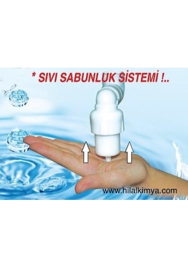 Merkezi Sistem Depolu Sabunluk Alttan Basmalı Musluk Beyaz