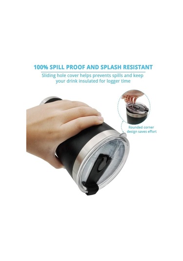 Gri Termal Kupa Bira Bardağı Tumbler Paslanmaz Çelik Çift Duvar Vakum Yalıtımlı Kahve Çay Kupa Geniş Ağızlı Su Şişesi Drinkware Zh Gri