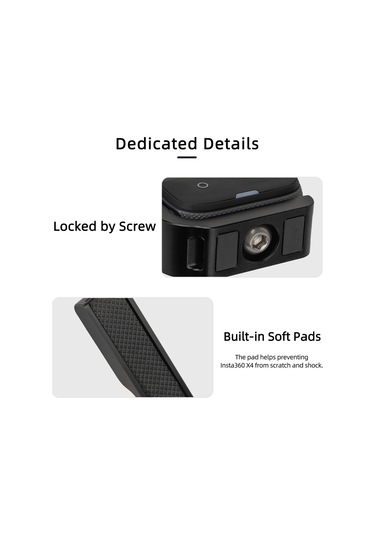 Hombey Sunnylife Insta360 X4 İçin Dikey-yatay Çekim Dönüştürücü L Tipi Braket Manyetik Adaptörlü Genişletme Aksesuarı X4-zj826