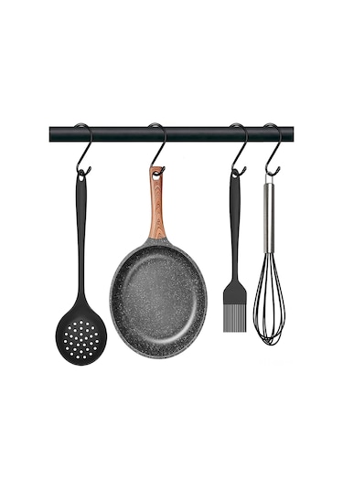 Yaozixa 4'lü 15 Cm Metal Kaymazsız Kaplama S Krokodili: Bitki, Aydınlatma, Mutfak Tencere, Çanta, Giysi Asma Krokodili