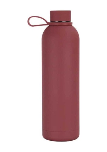 Wondernest Yok Yalıtımlı Vakumlu Su Şişesi 350ml Paslanmaz Çelik 304 Bpa İçermez Fda Onaylı Şeker Renk Morumsu Kırmızı - Kj Kırmızı