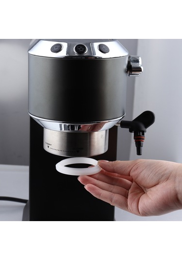 Kangvka Breville 450/870/878/880 Uyumlu 54mm Kahve Makinesi Filtre Başı Silikon O-ringi - 2 Adet Yemek Kalitesi Sarımsı Bej