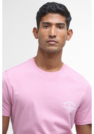 Barbour Cranmer Logo T-shirt Pı76 True Pink Pı76 True Pink
