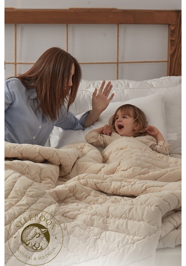 Sleepoos Yün Bebek Yastık ve Yorgan Takımı