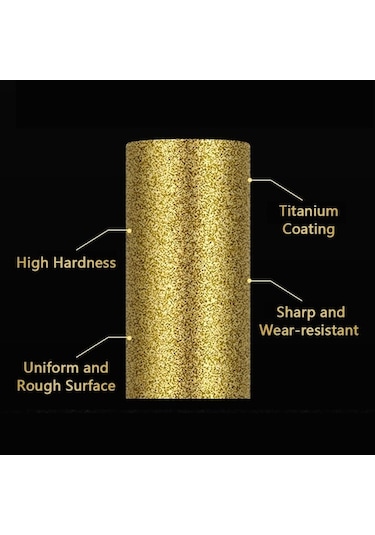 Trendooze Zincirli Titanyum Testere Testere Tekerlekleri Taş Kaplama İçin Elmas Elmas Dosya Çapak Bileyici Bileme 4.0mm Us