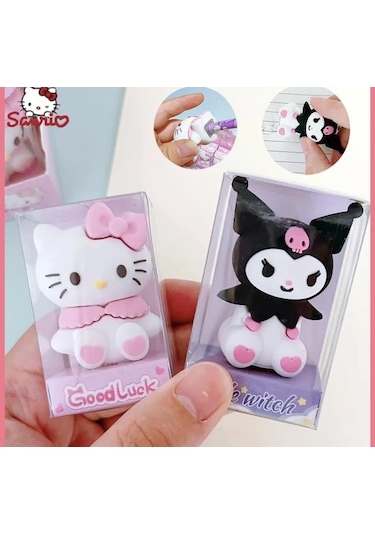 Hello Kitty Kuromi 2 Li Silgi Kalem Traş Set-917