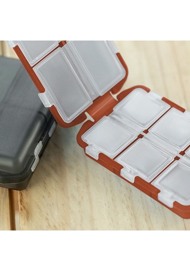 Springsun 7 Bölmeli Taşınabilir Hap Kutusu - İlaç Kesici Dahil - Seyahat Ve Günlük Kullanım İçin Gri