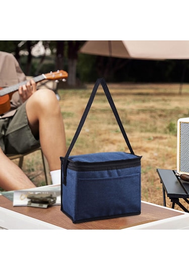 Dolıty Soğutucu Tote Çanta Omuz Askılı Alışveriş Mavi Mavi