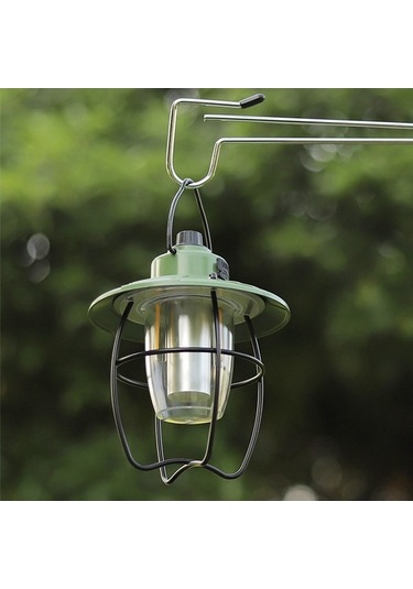 Artfulabode Yeşil Ve Usb Sırt Şarj Mekan Lambası Kampı, Kamp Işığı İçin Edilebilir Dış Çantası Çadır Balıkçılık Asma Lo Yeşil