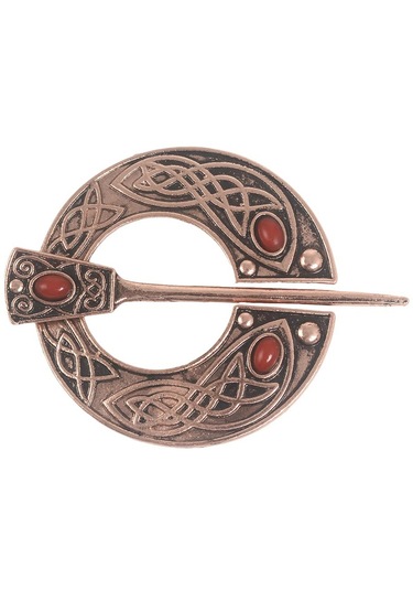 Suntek El Işi Yarım Daire İskandinav Ortaçağ Viking Pimi Broş Antik Bakır Çok Renkli
