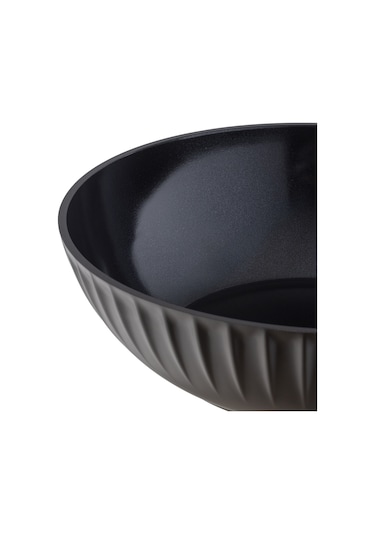 Madame Coco Freya Wok Tava - Kahverengi - 30 CM