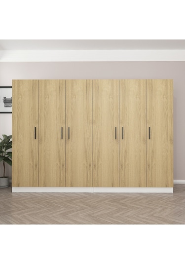 Kale 6 Kapaklı 4ç Dolap - Pera Ceviz 190cm