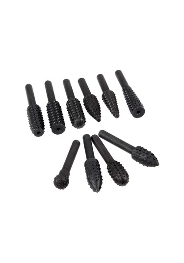 Geeroyoo 10 Parça Ahşap Oyma Ve Parlatma Seti - Yüksek Hızlı Döner Uçlar, 45 Karbon Çelik