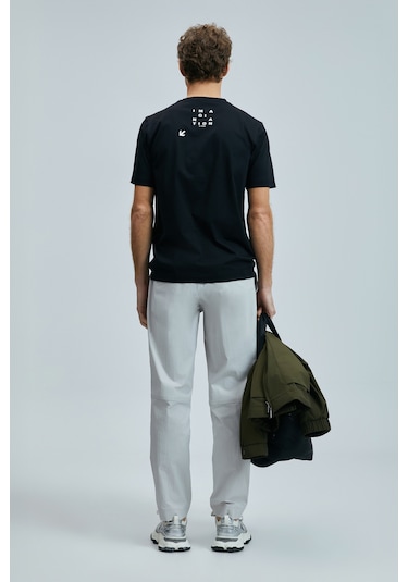 Lufian Eye Modern Grafik T- Shirt Siyah Siyah 111020247100100 SIYAH