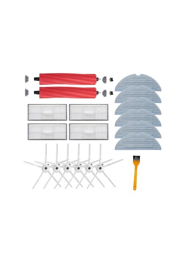 Unimarket T7s T7 Plus T7splus S7 Hepa Filtre Mop Bezi Yedek Parça Ana Fırça Yan Fırça Single 1 Adet Filtre