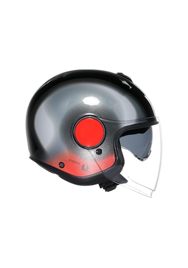Agv Eteres Levanto Motosiklet Kaskı Gri - Siyah - Kırmızı