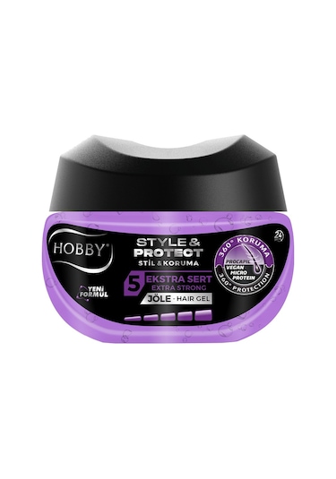 Hobby Style & Protect 360° Koruma Sağlayan Ekstra Sert Saç Jölesi 400 ML