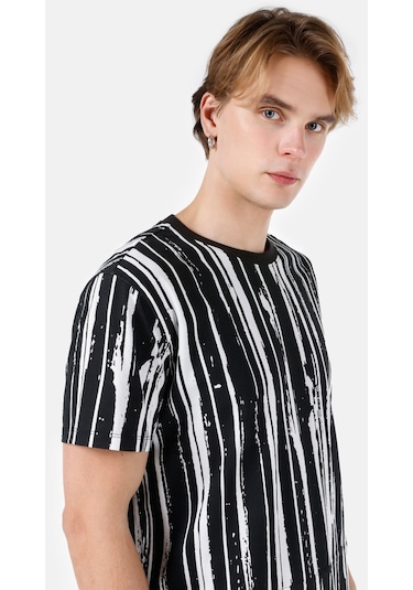 Colins Siyah Erkek Tshirt K.Kol Cl1068131 Q1.V1 Blk Siyah
