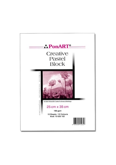 Ponart Creative Pastel Block Spralli 25x35 CM 160 G 15 Yaprak