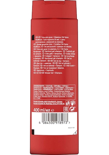Old Spice Wolfthorn Erkek Duş Jeli ve Şampuan 400 ML