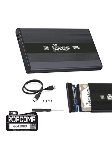 Ropcomp 2.5" Usb 3.0 Sata Harici Harddisk Kutusu Metal