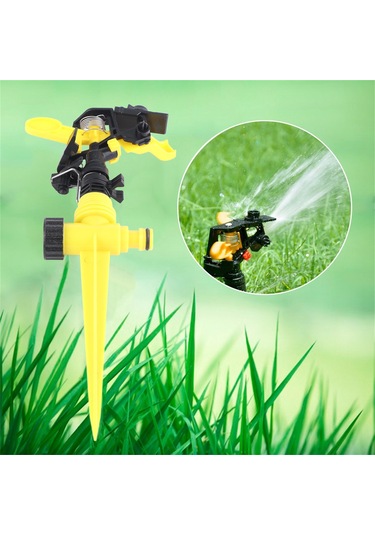 Kosona 360 Derece Döner Bahçe Sulama Sprinkler, 8-12.5m Yayılma, Su Tasarruflu Abs Malzeme, Kolay Kurulum