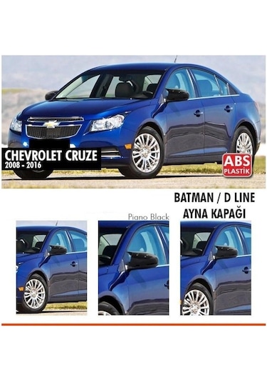 Chevrolet Cruze Batman Yarasa Ayna Kapağı Piano Black / 2012 - 20