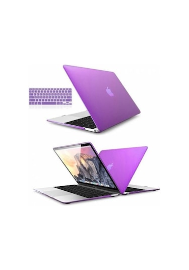 Apple Uyumlu MacBook Pro Reti̇Na 13.3 A1502 Kılıf 2In1 Si̇Li̇Kon + Klavye Siyah