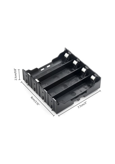 2 Adet 18650 Pil Yuvası (Dört Pil İçin)