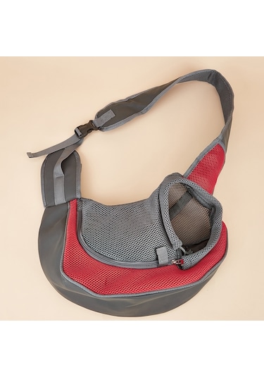 Pet Çanta Genişletilmiş Omuz Askısı Nefes Alabilir Messenger Kedi Çantası, Boyut: Küçük Kırmızı