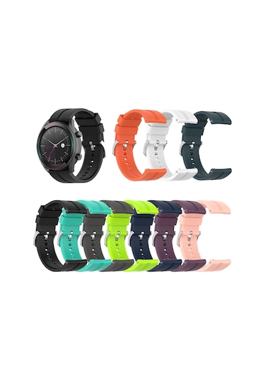 Huawei Gt4 - 46mm,3,3 Pro,2,2e,2 Pro,2 Uyumlu Silikon Kordon 22mm