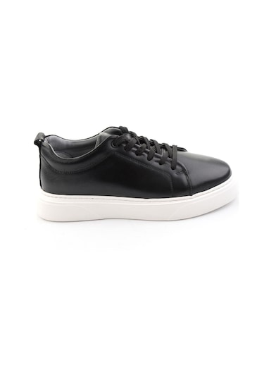 Bambi Siyah Hakiki Deri Erkek Sneaker E01082102043