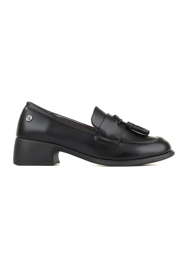 Pierre Cardin 54276 Kare Topuklu Loafer Kadın Ayakkabı 867800000643 01 Siyah
